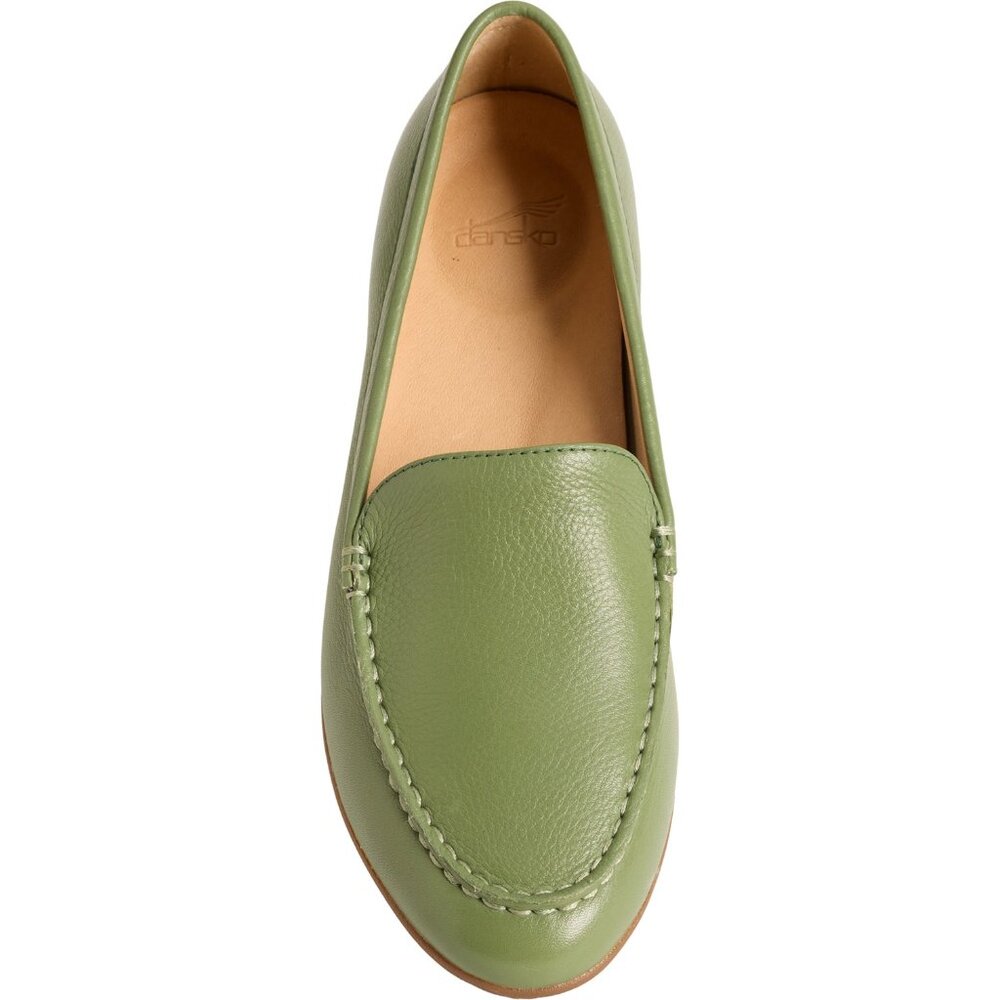 DEAL!  new Dansko Lorri Loafers Leather Slip-Ons in Jade Waxy  For Women 925 4s2 - Picture 3 of 7